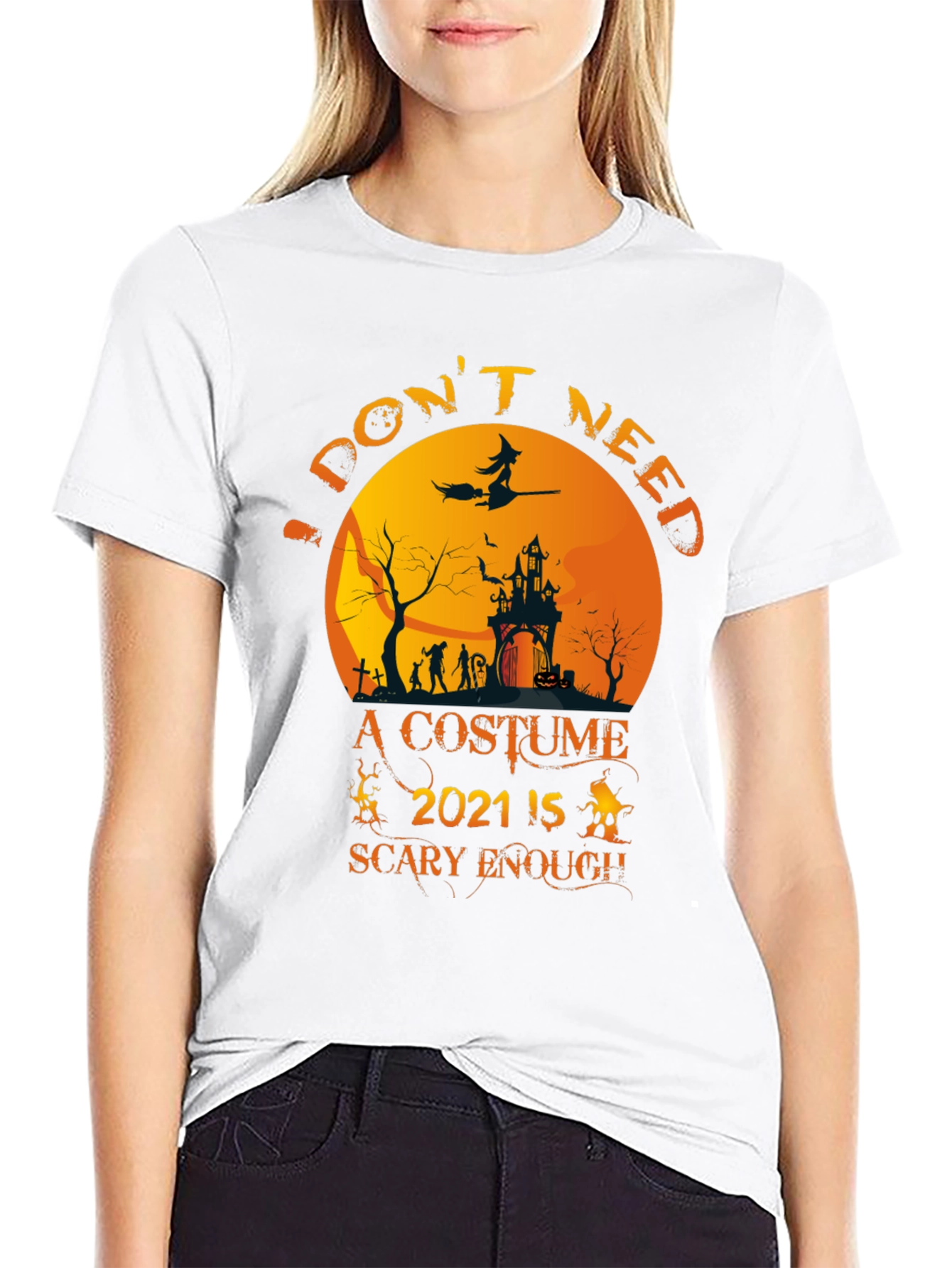 Halloween 2021 Scary Enough T-Shirt