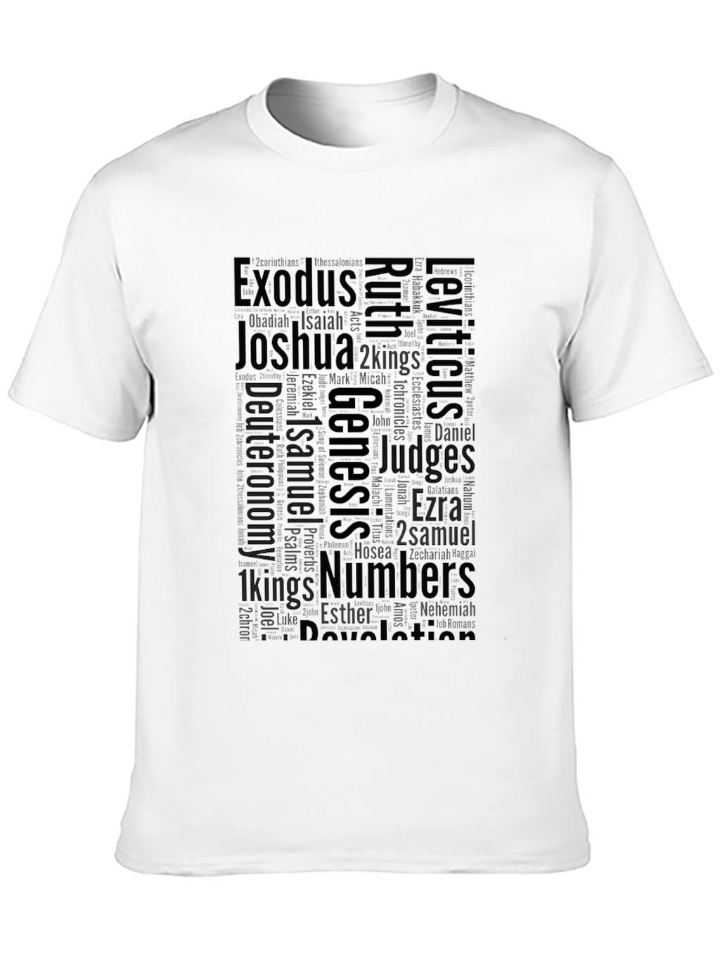 Bible Books Word Art T-Shirt