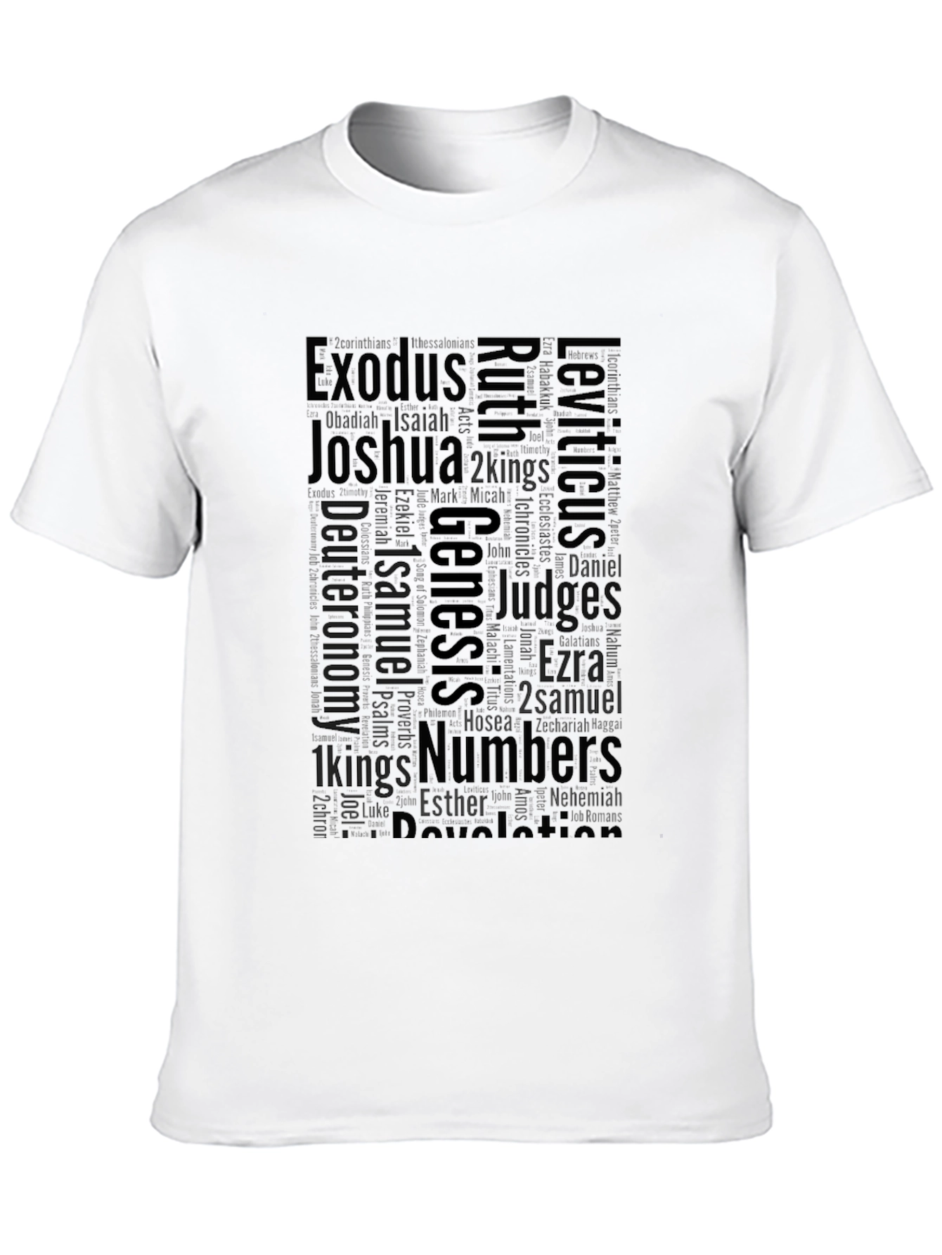 Bible Books Word Art T-Shirt