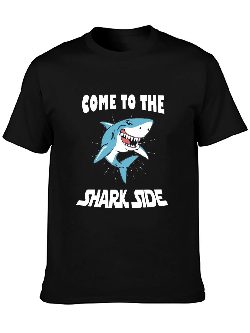 Come to the Shark Side Mens Black T-Shirt
