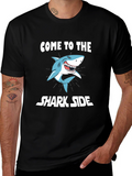 Come to the Shark Side Mens Black T-Shirt