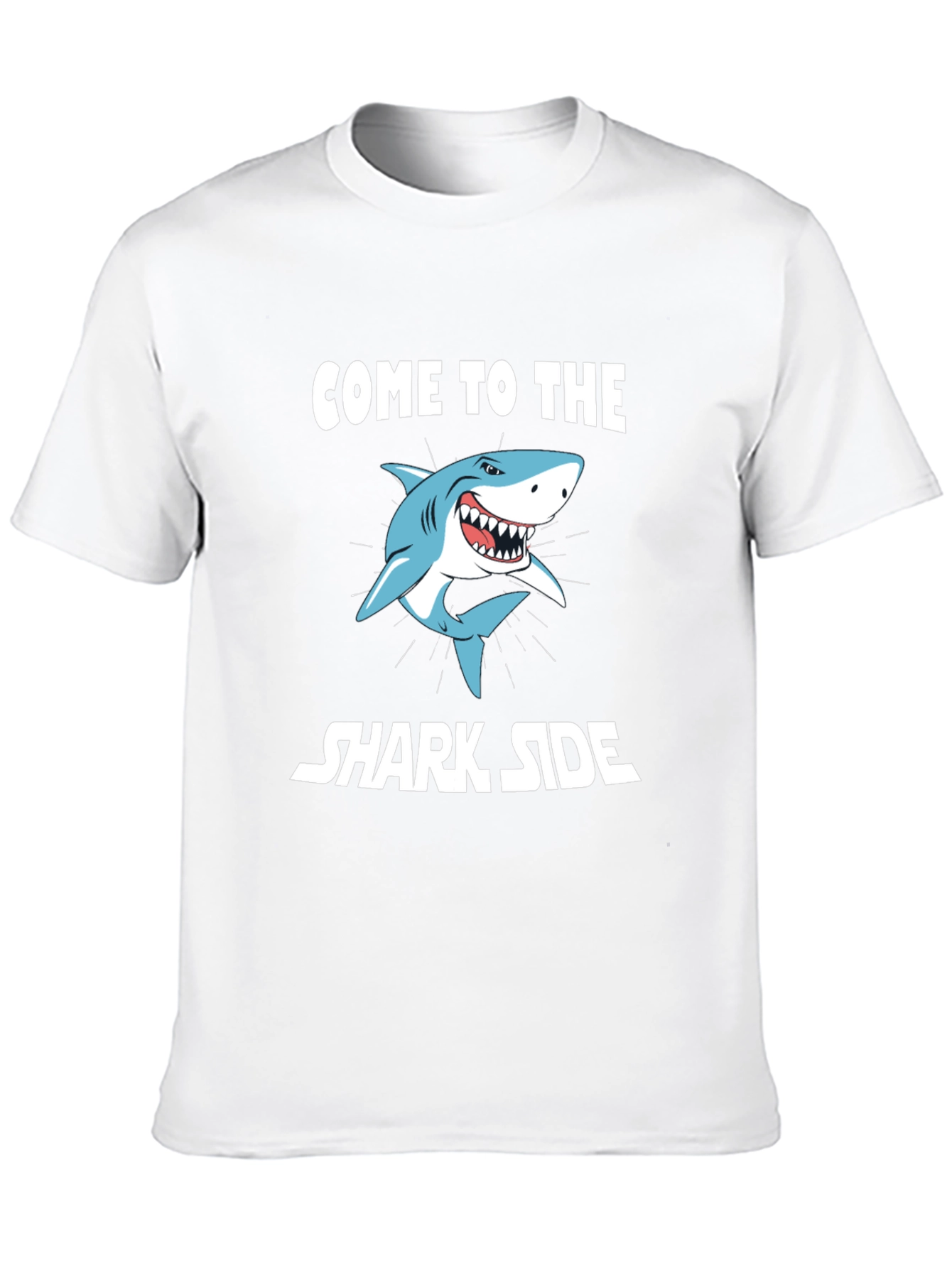 Come to the Shark Side Mens Black T-Shirt
