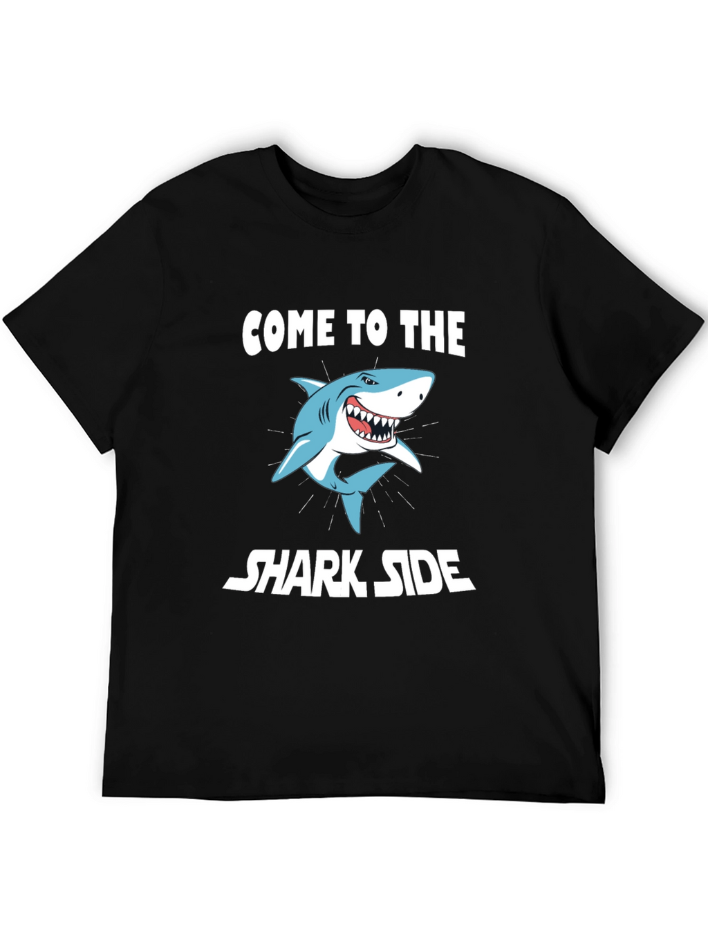 Come to the Shark Side Mens Black T-Shirt