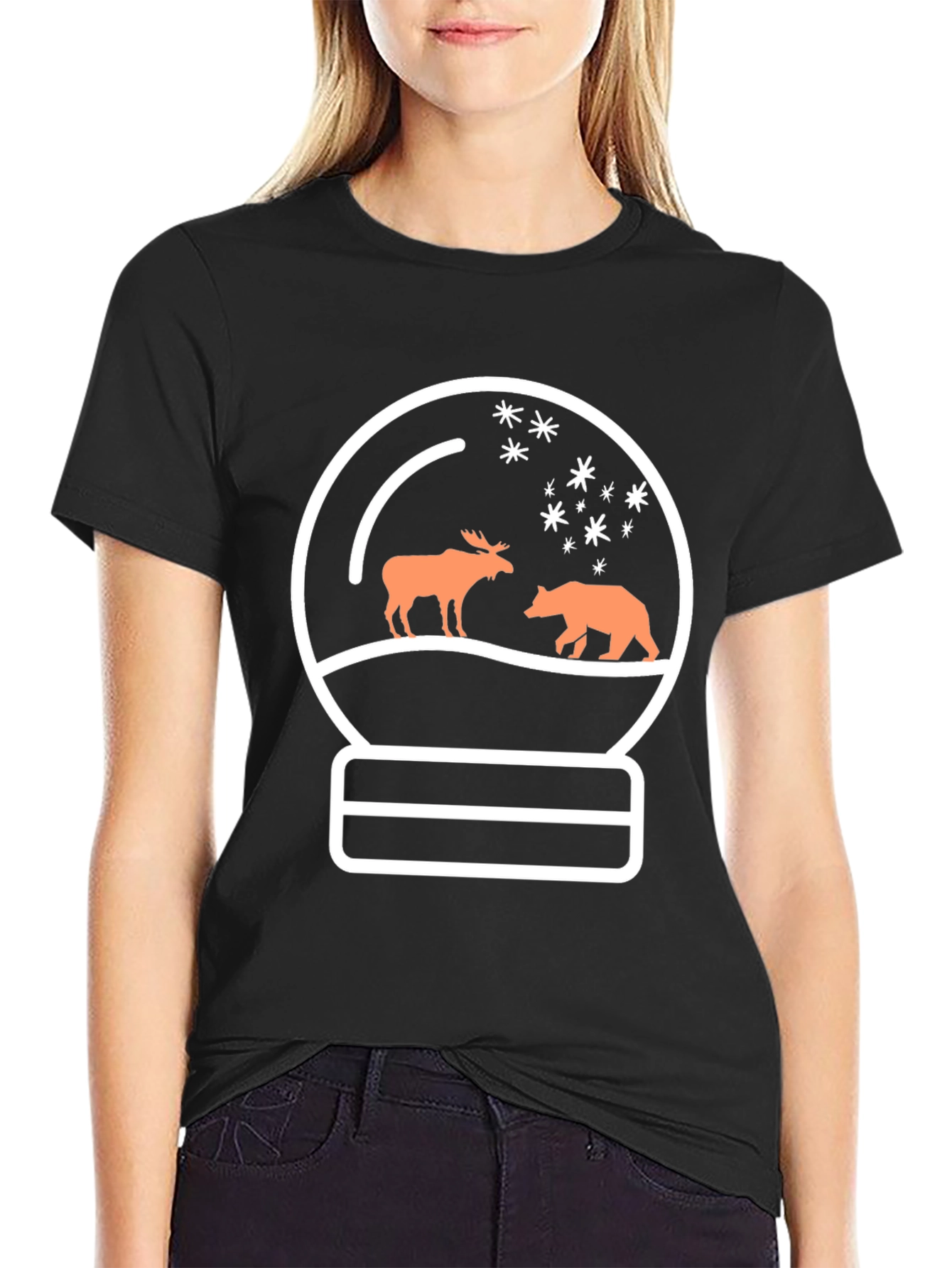Snow Globe Graphic Tee - Moose & Bear