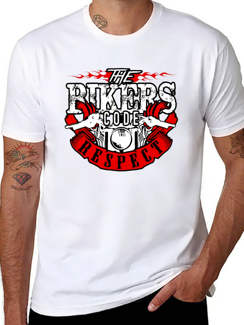 Bikers Code Respect Graphic T-Shirt