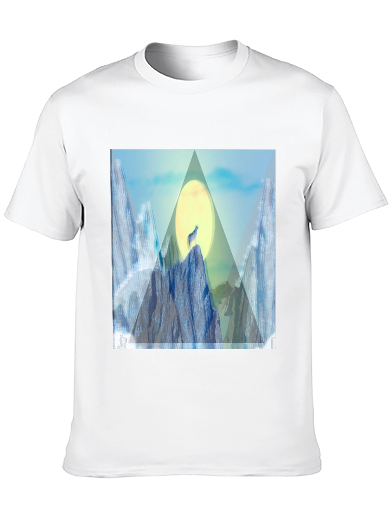 Wolf Moon Graphic Tee - Stylish Black T-Shirt