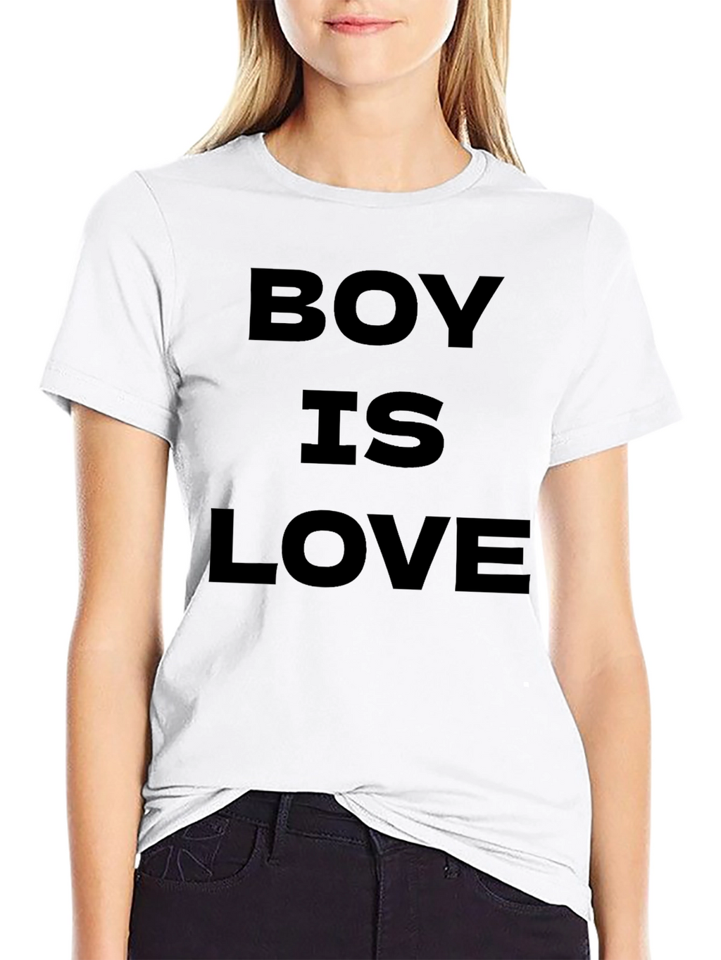 Boy is Love Black Graphic Tee