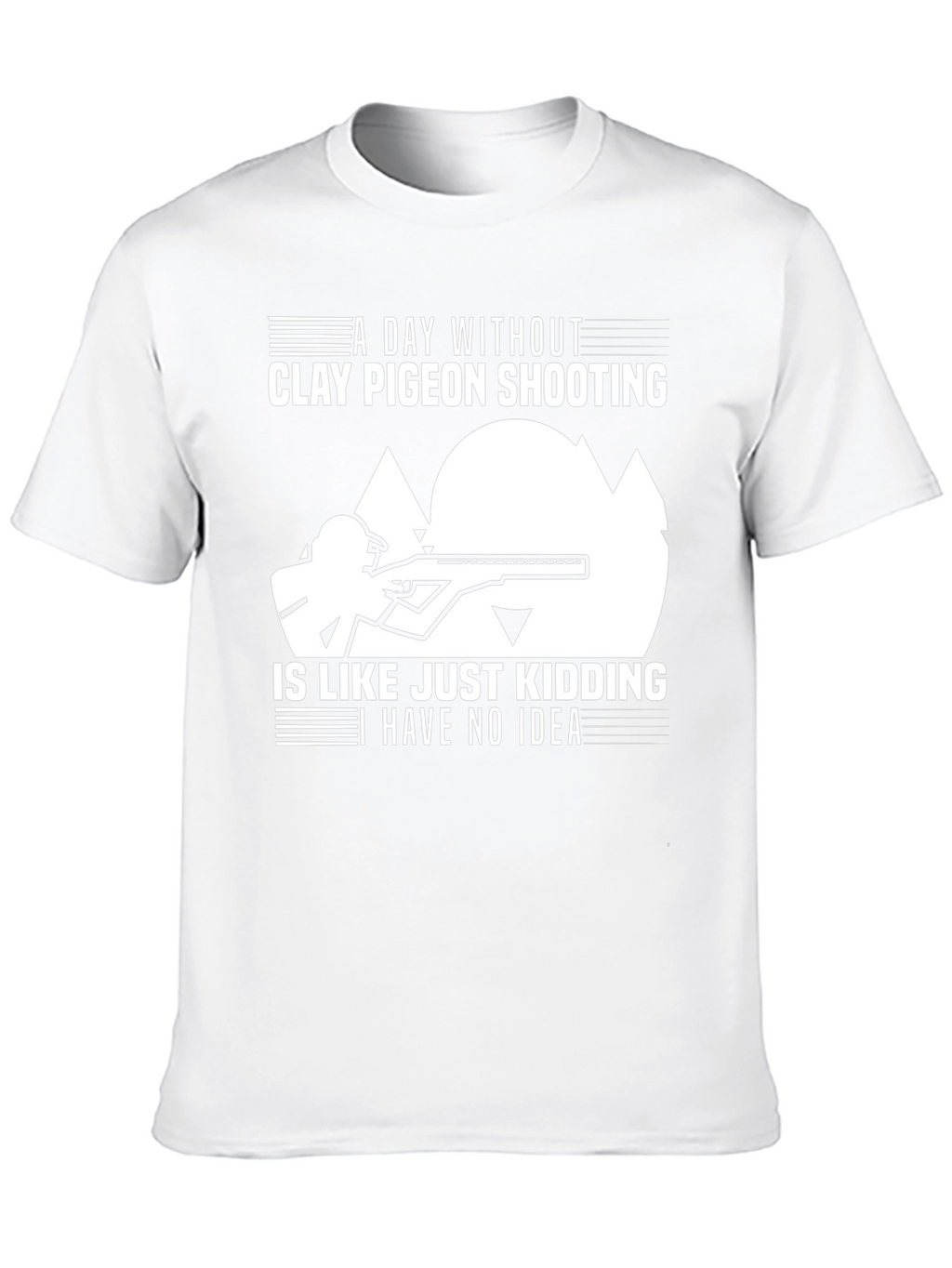 Clay Pigeon Shooting T-Shirt: Funny Hunter Tee