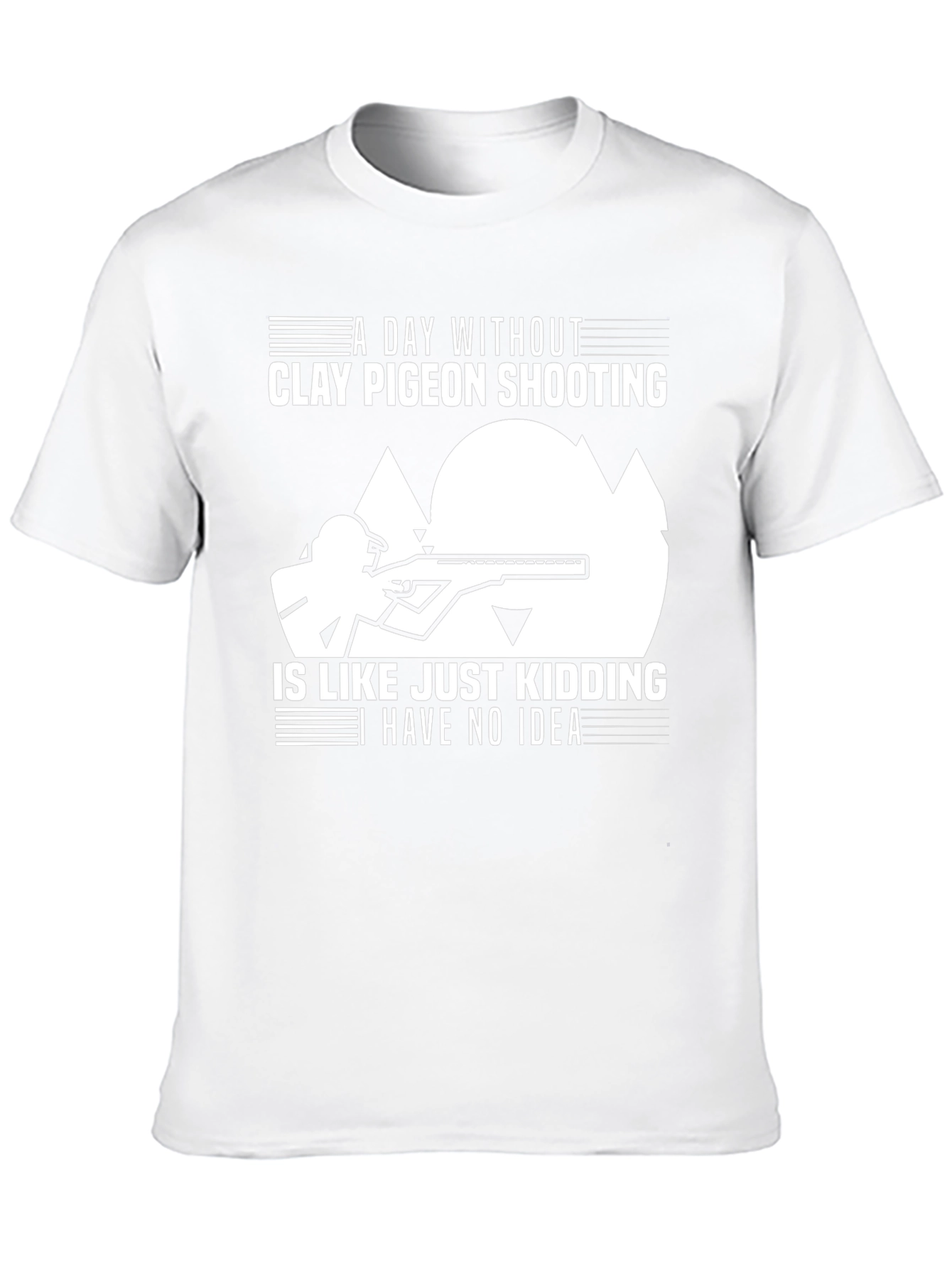 Clay Pigeon Shooting T-Shirt: Funny Hunter Tee