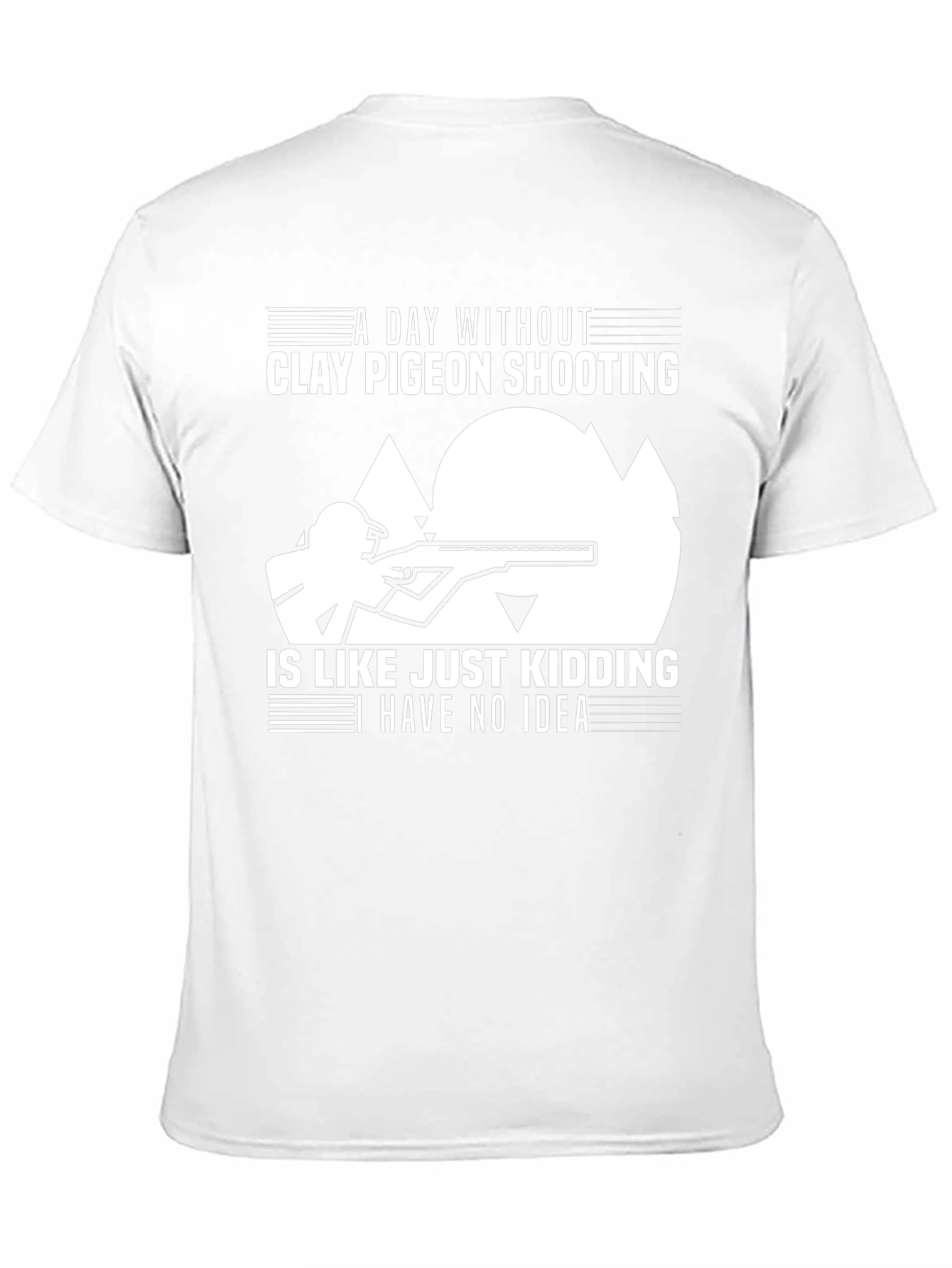 Clay Pigeon Shooting T-Shirt: Funny Hunter Tee
