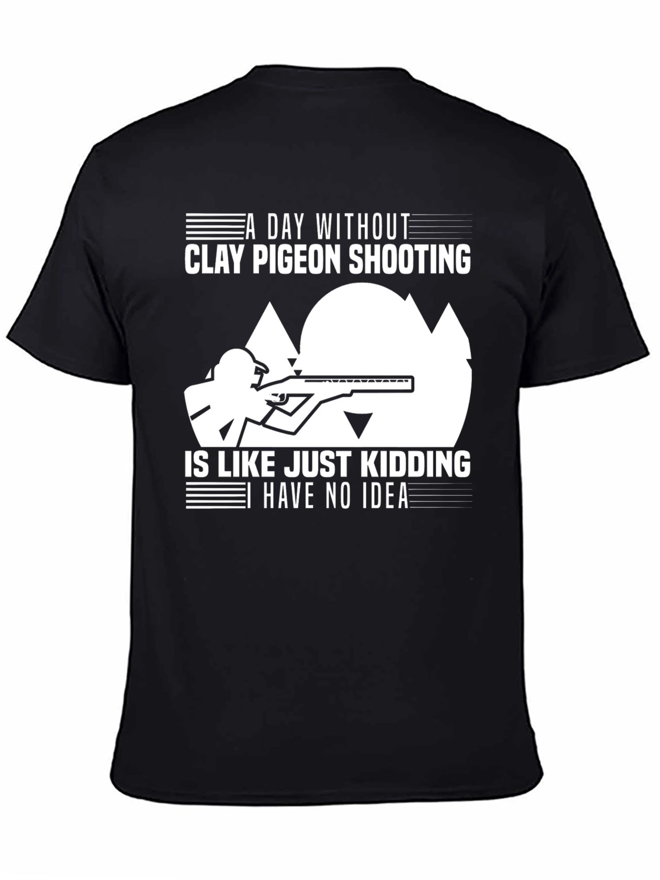 Clay Pigeon Shooting T-Shirt: Funny Hunter Tee