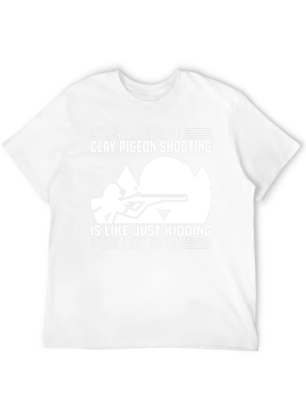Clay Pigeon Shooting T-Shirt: Funny Hunter Tee