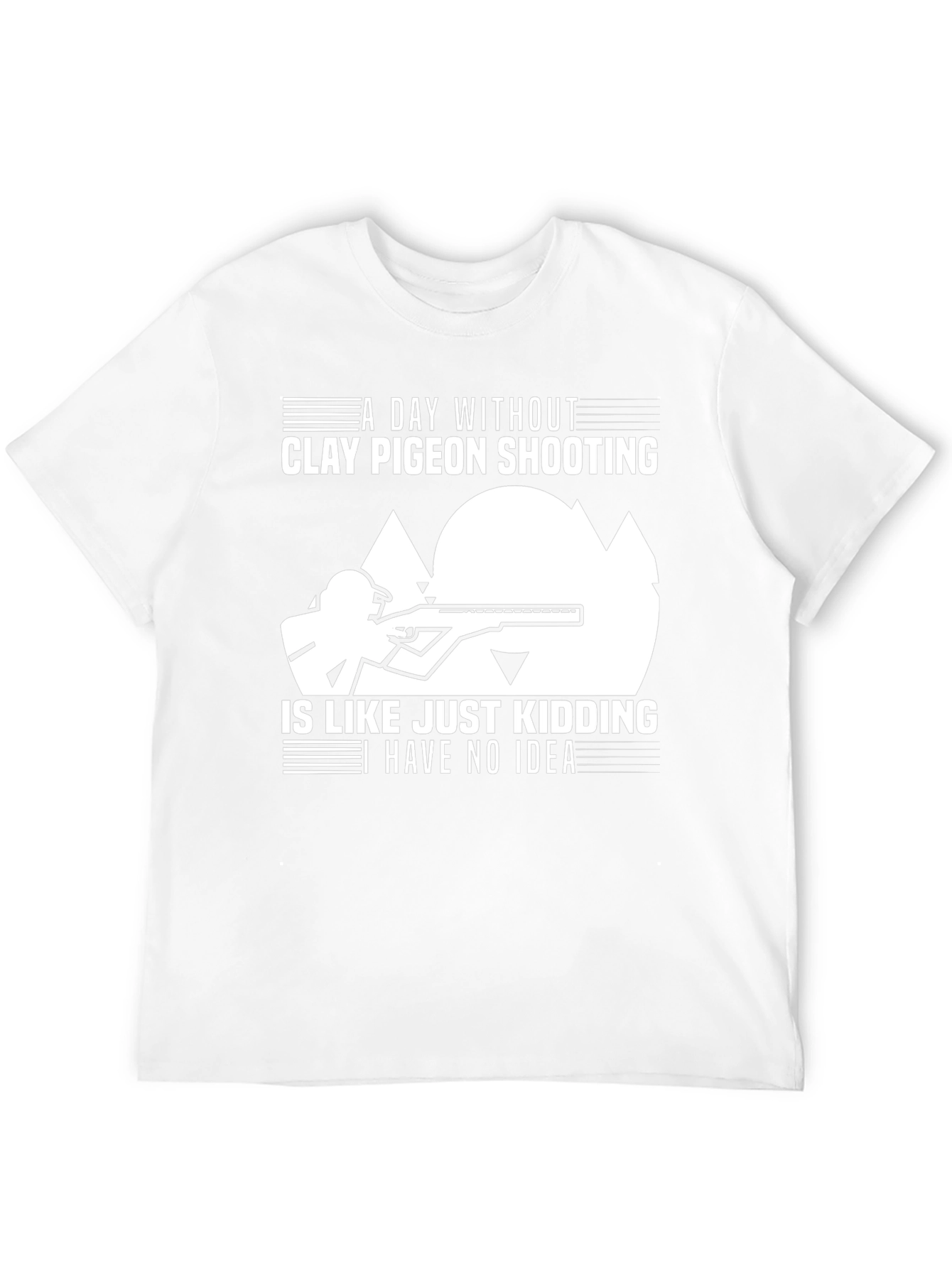 Clay Pigeon Shooting T-Shirt: Funny Hunter Tee
