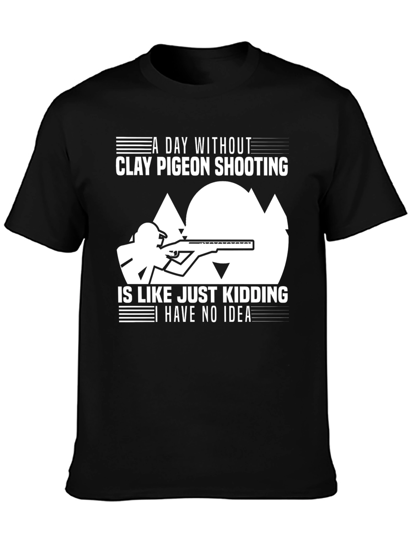 Clay Pigeon Shooting T-Shirt: Funny Hunter Tee