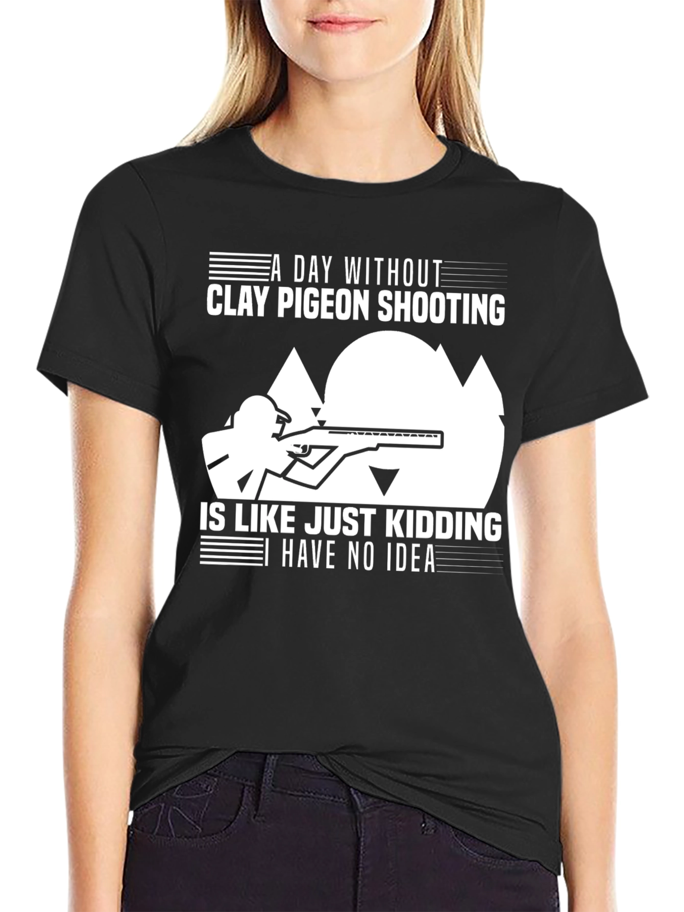 Clay Pigeon Shooting T-Shirt: Funny Hunter Tee