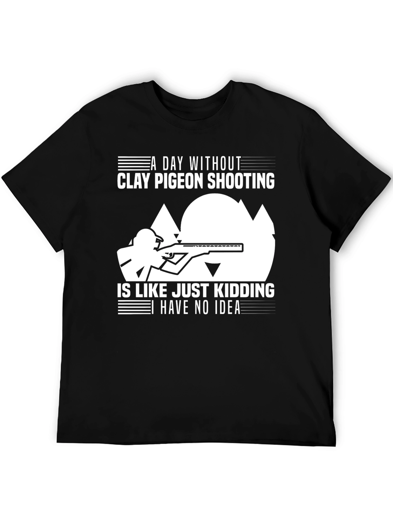 Clay Pigeon Shooting T-Shirt: Funny Hunter Tee
