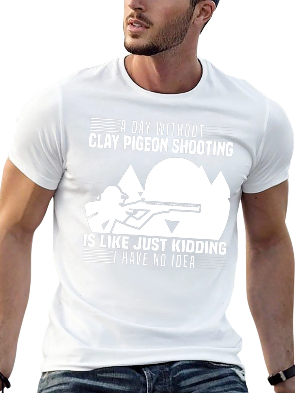 Clay Pigeon Shooting T-Shirt: Funny Hunter Tee