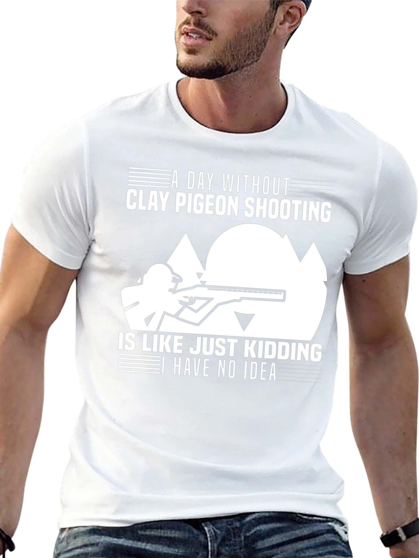 Clay Pigeon Shooting T-Shirt: Funny Hunter Tee