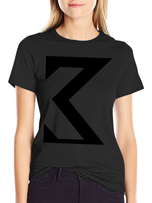 Abstract Geometric Black Graphic Tee - Casual Comfort