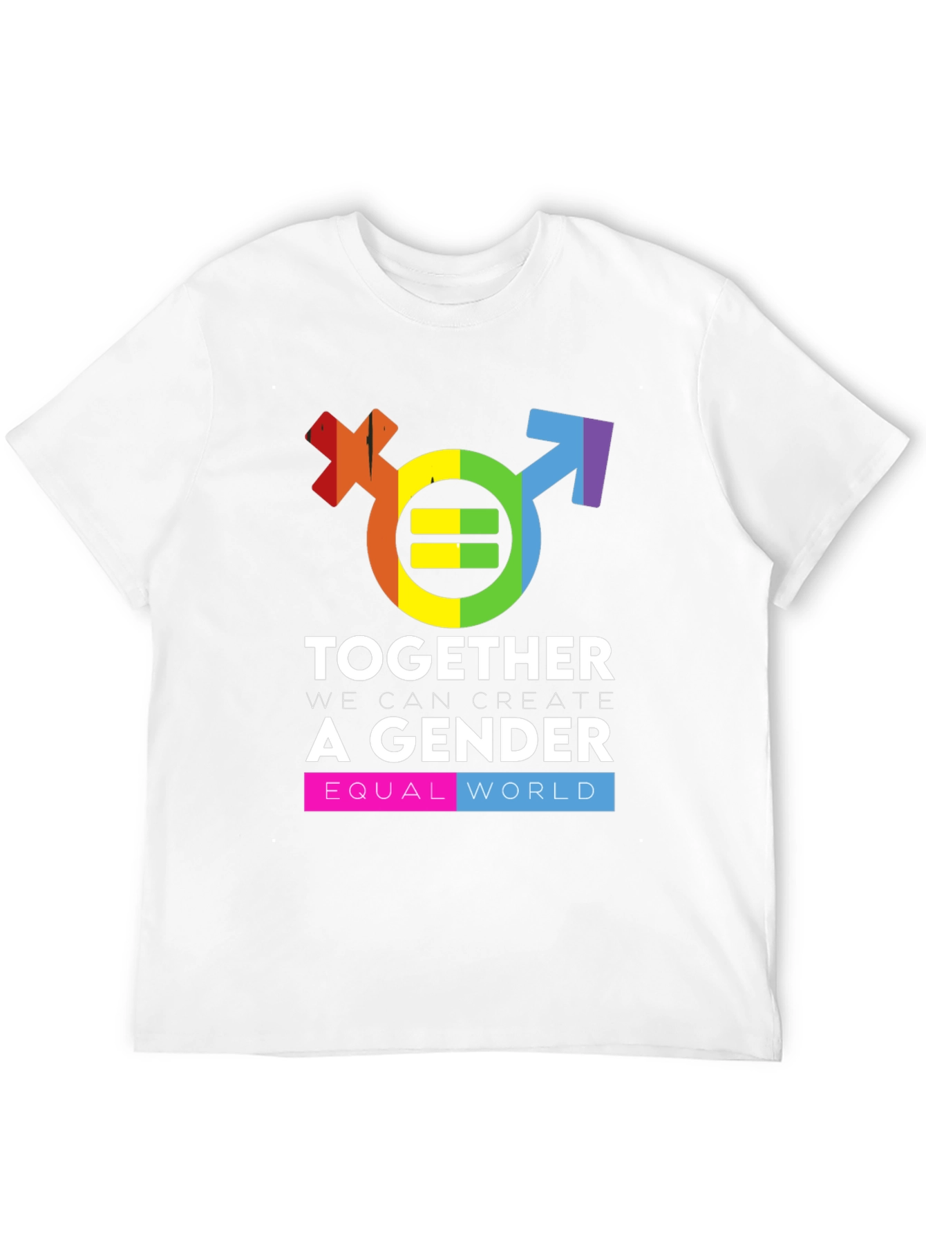 Gender Equality Rainbow Graphic Tee