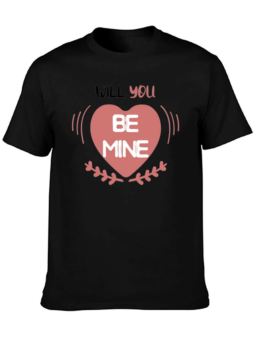 Will You Be Mine Valentines Day Heart T-Shirt