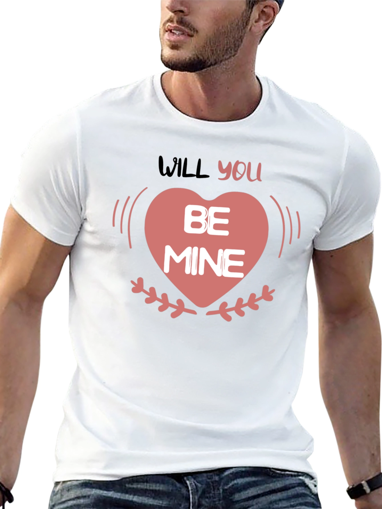 Will You Be Mine Valentines Day Heart T-Shirt