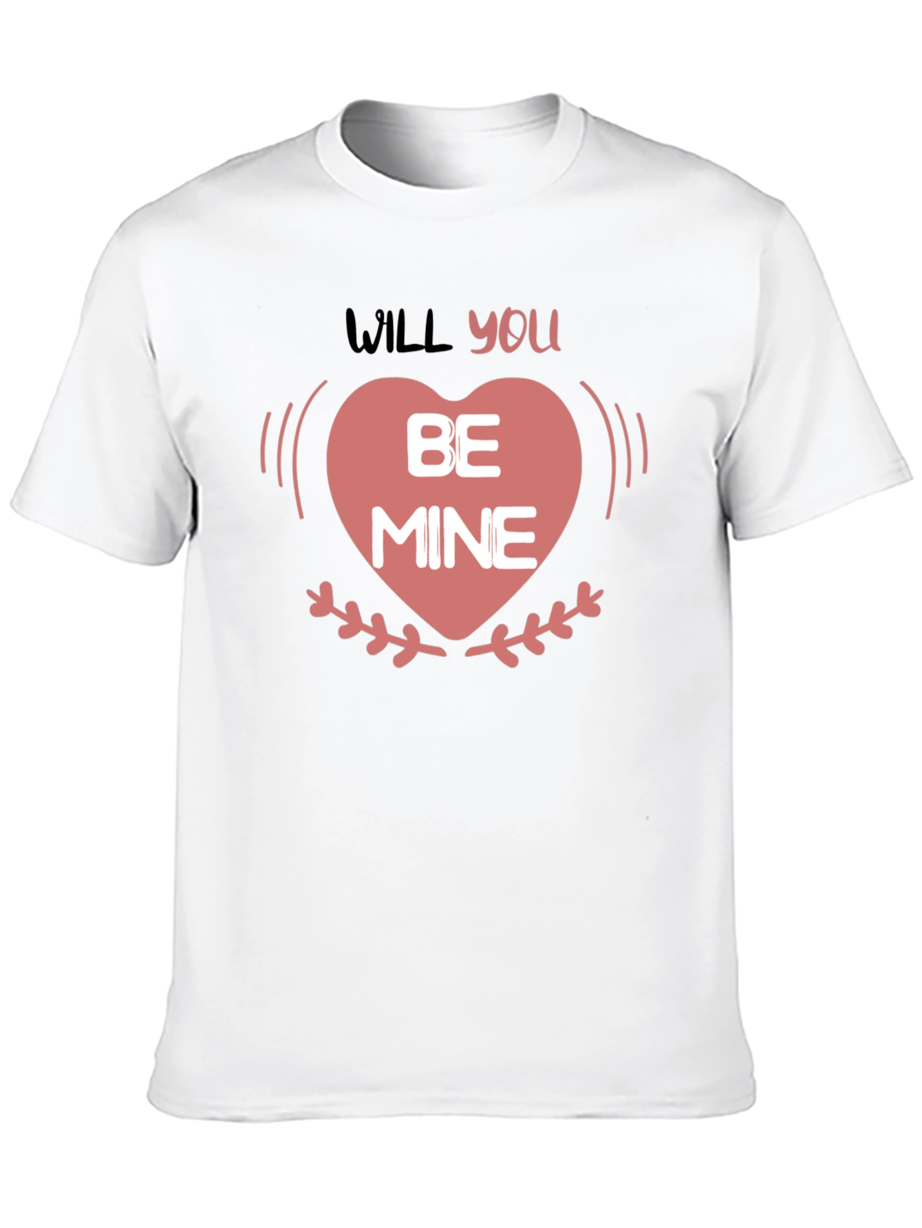 Will You Be Mine Valentines Day Heart T-Shirt