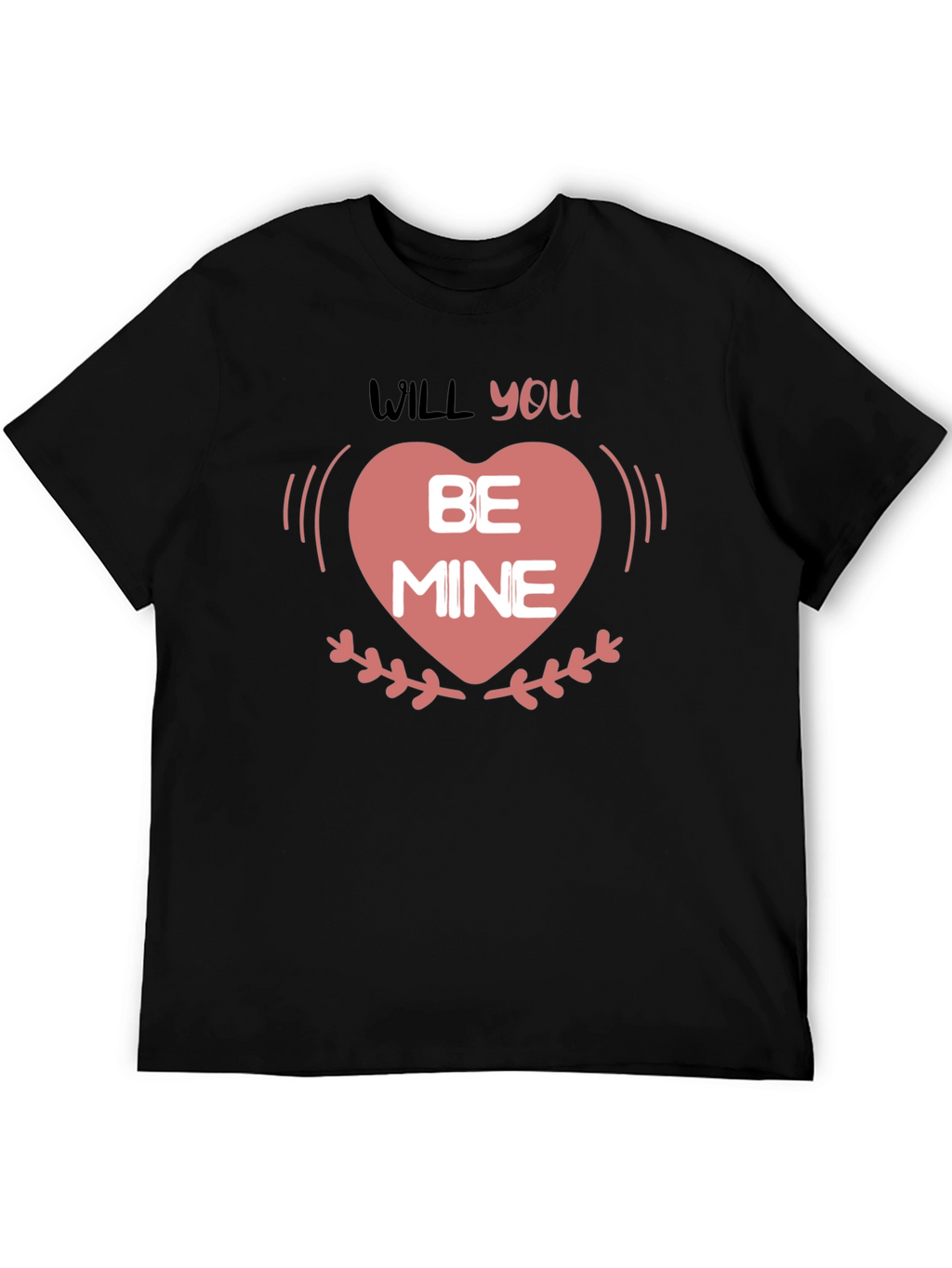 Will You Be Mine Valentines Day Heart T-Shirt