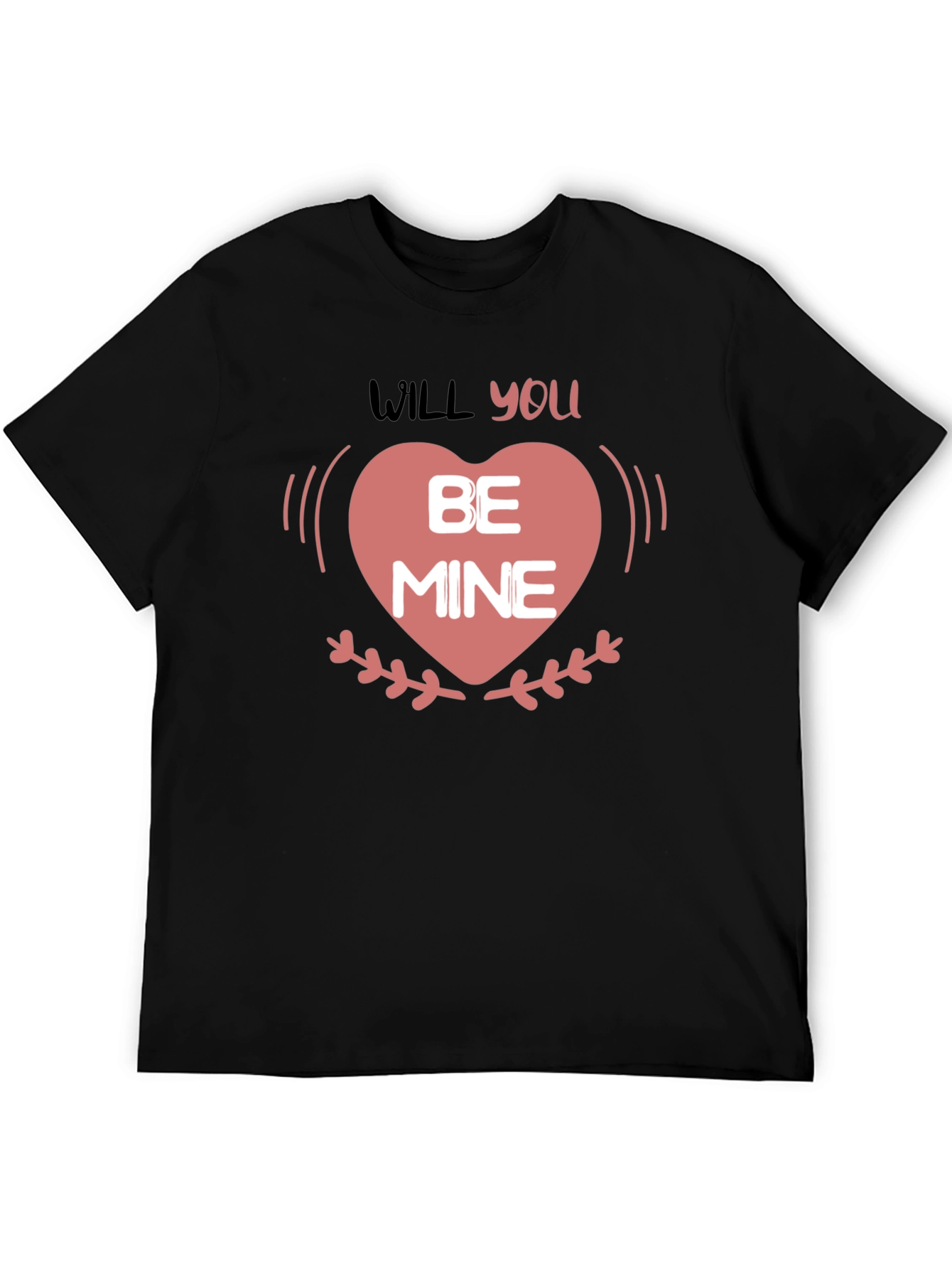 Will You Be Mine Valentines Day Heart T-Shirt