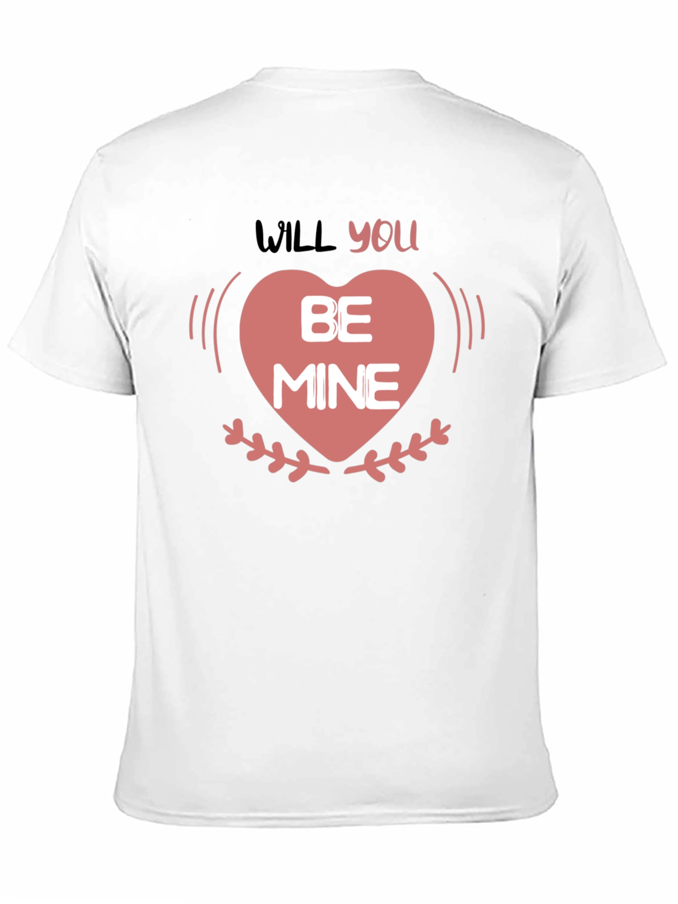 Will You Be Mine Valentines Day Heart T-Shirt