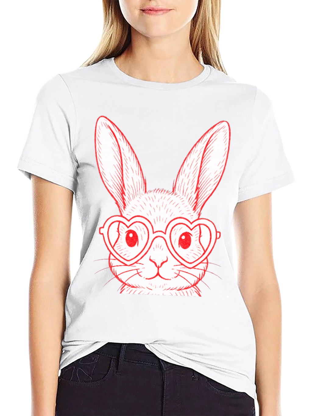 Bunny Heart Glasses T-Shirt