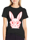 Bunny Heart Glasses T-Shirt