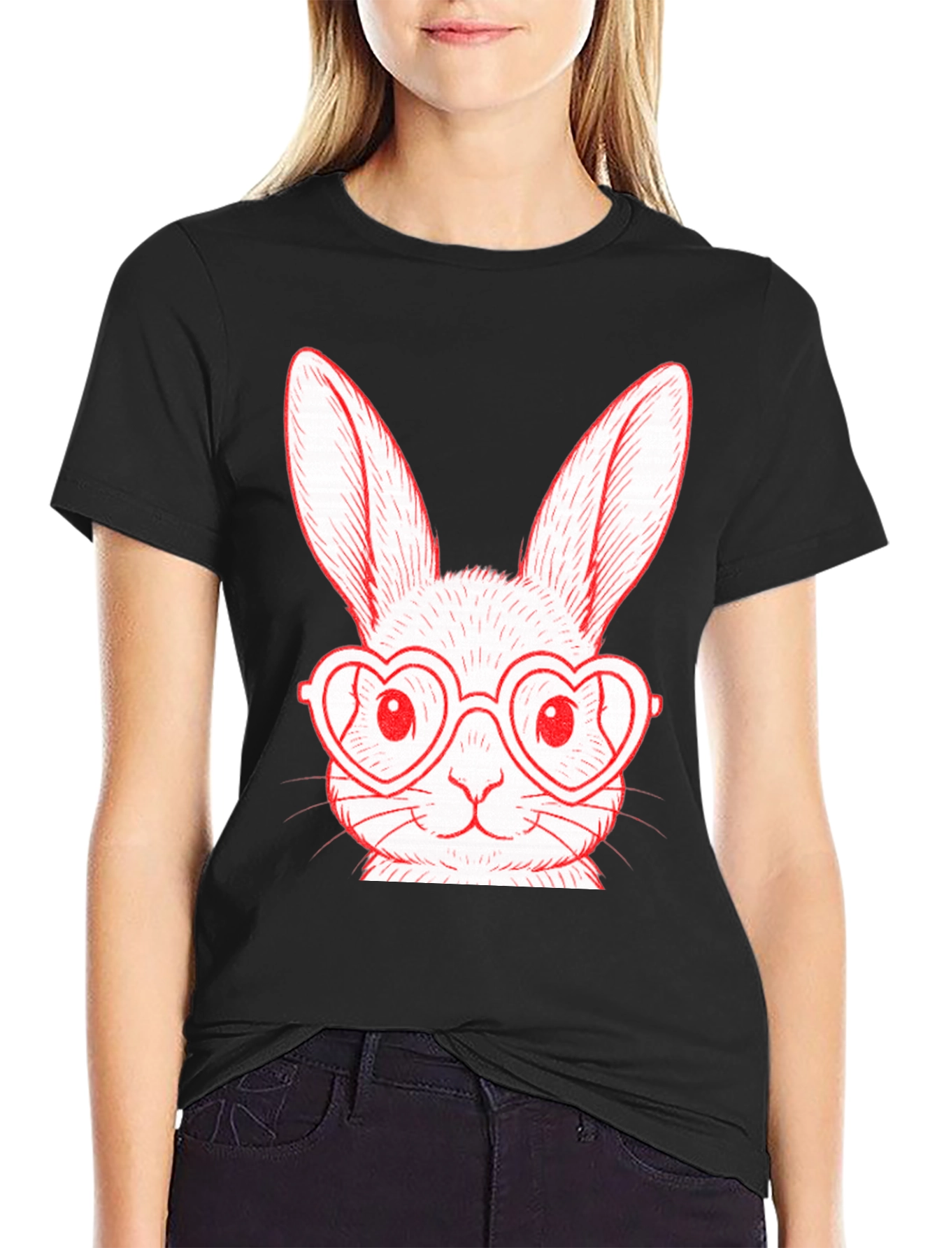 Bunny Heart Glasses T-Shirt