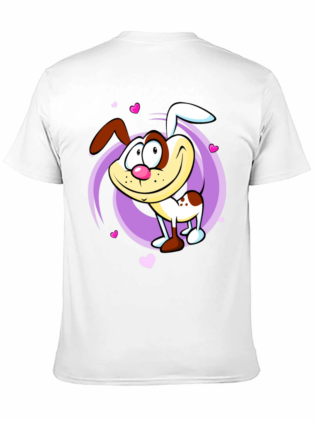 Cute Cartoon Dog Graphic T-Shirt