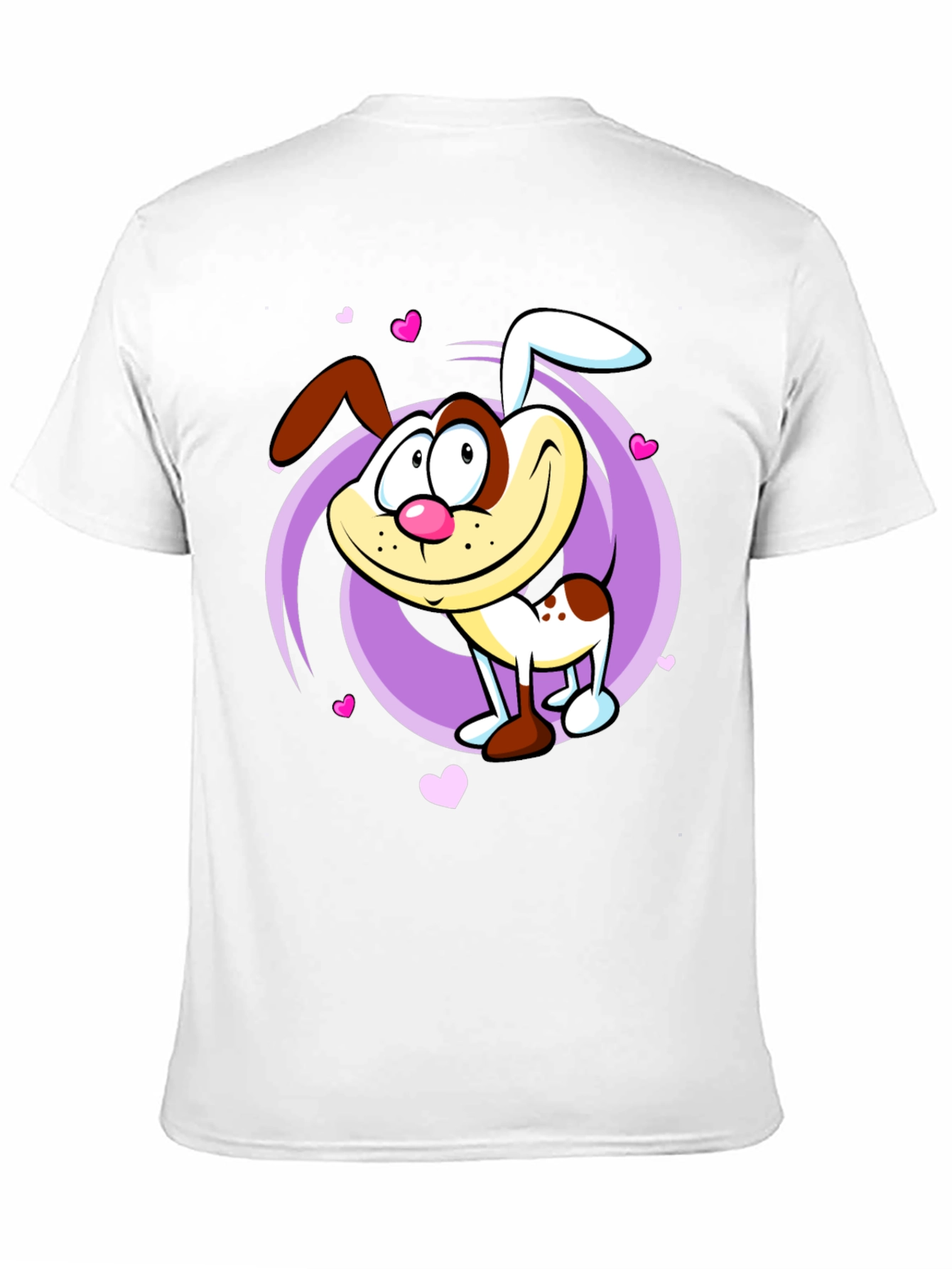 Cute Cartoon Dog Graphic T-Shirt