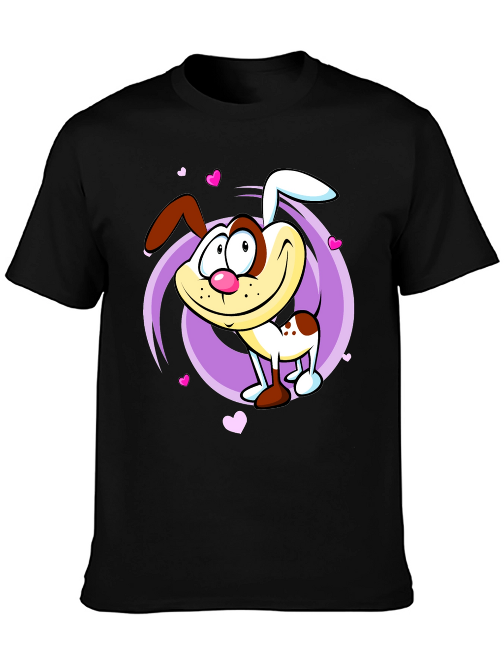 Cute Cartoon Dog Graphic T-Shirt