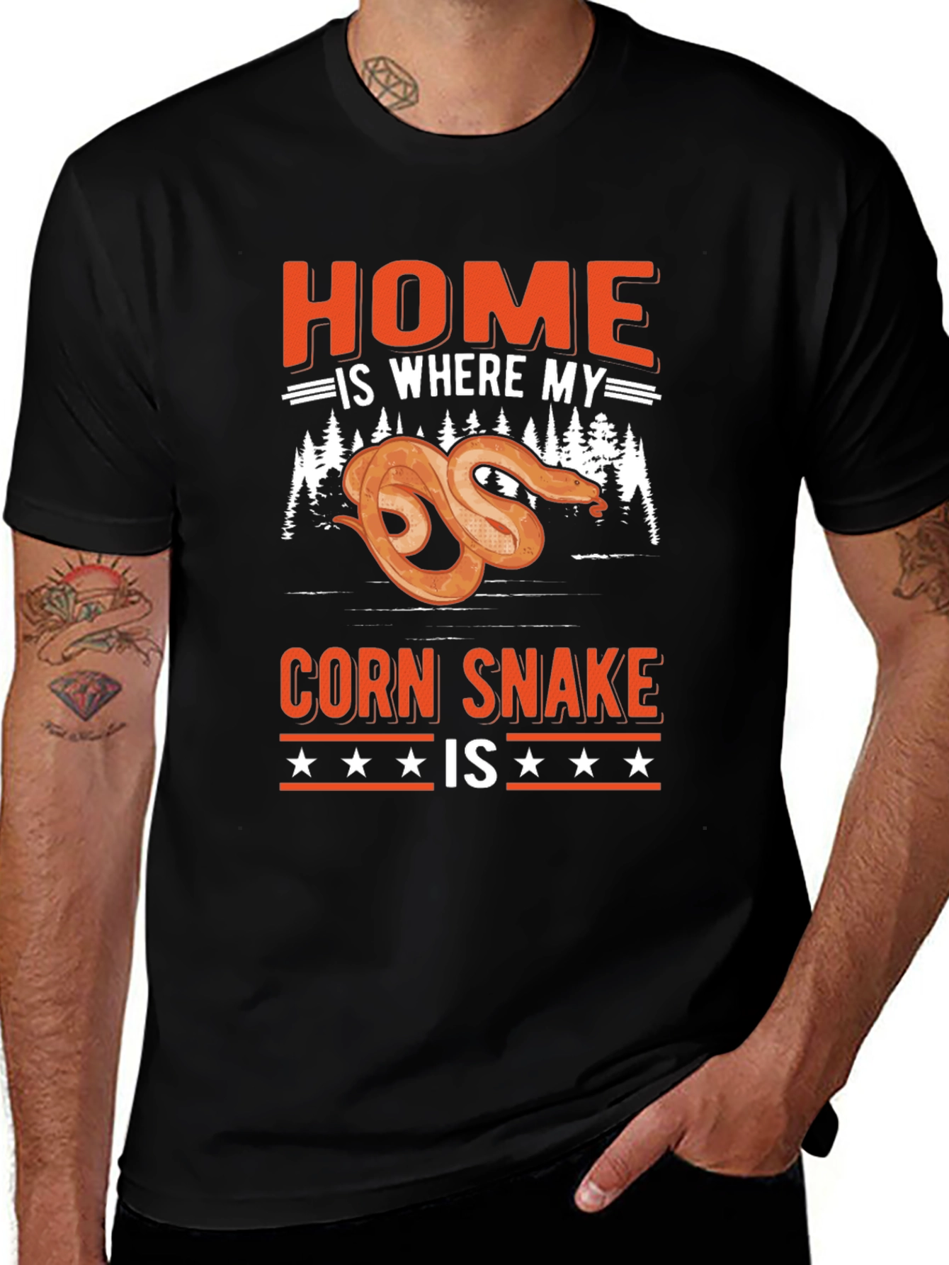 Home is Where My Corn Snake Is Graphic T-Shirt