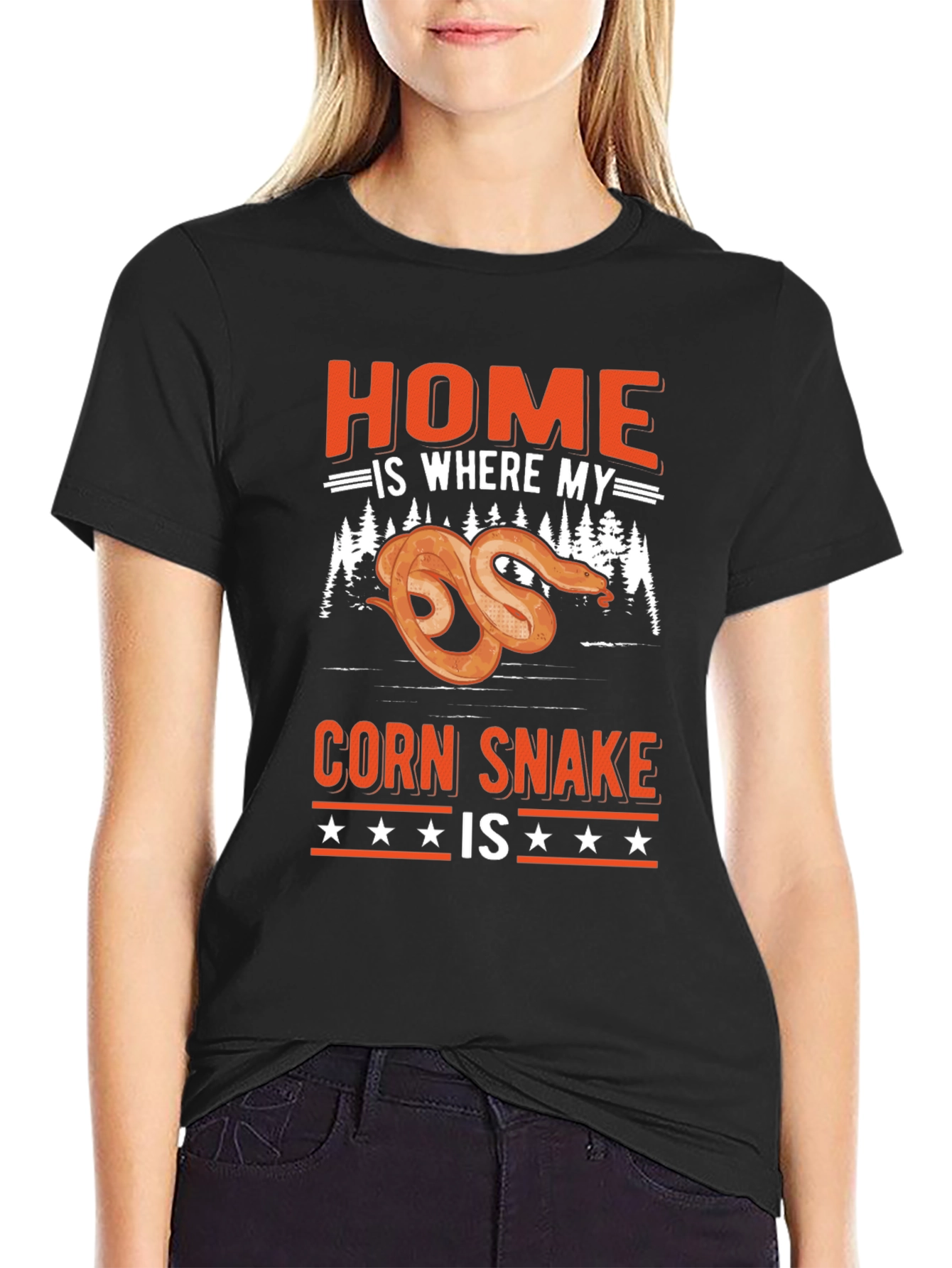 Home is Where My Corn Snake Is Graphic T-Shirt