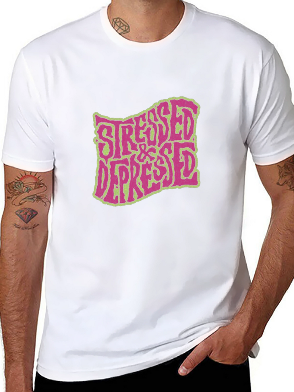 Stressed & Depressed Graphic T-Shirt