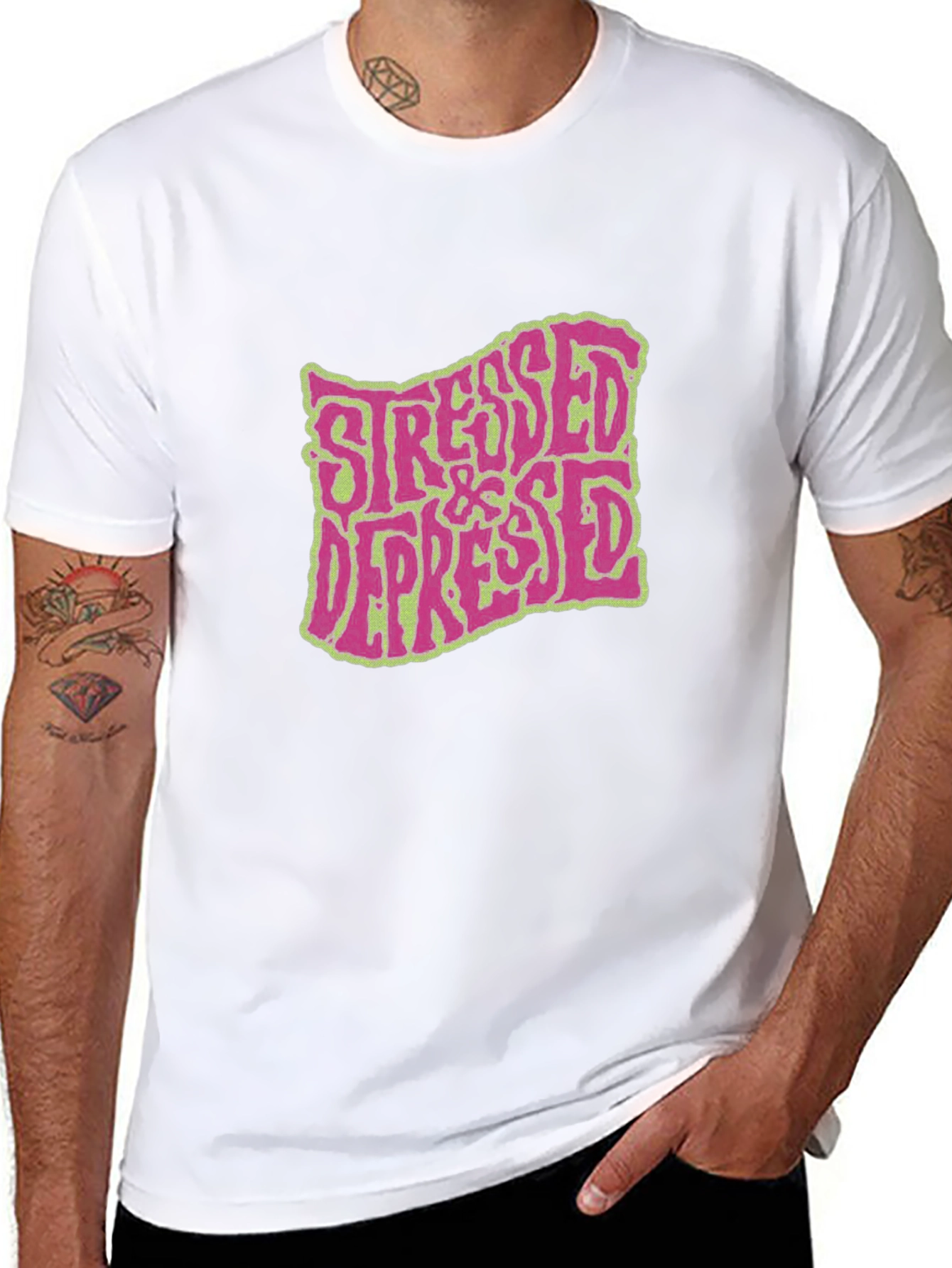 Stressed & Depressed Graphic T-Shirt