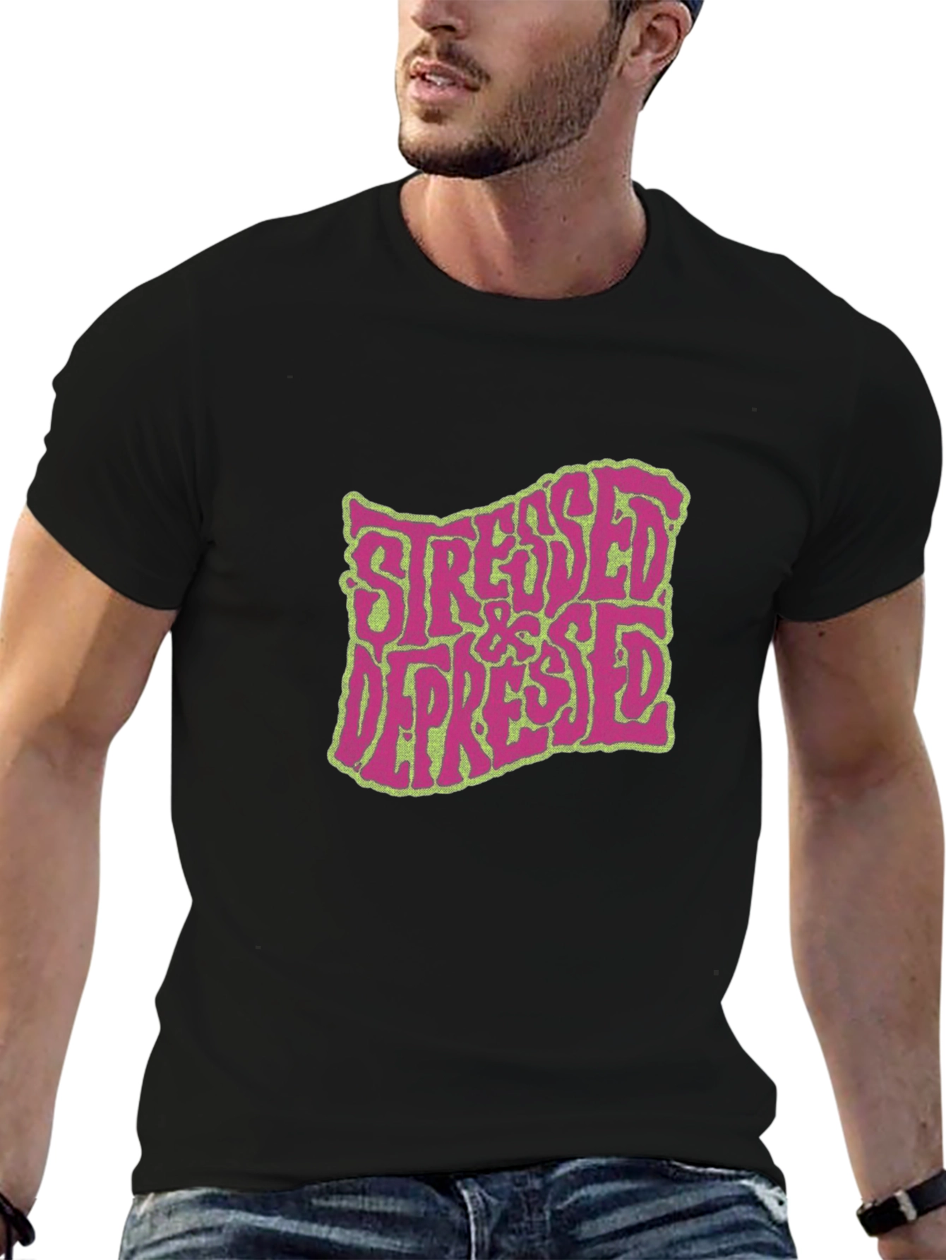 Stressed & Depressed Graphic T-Shirt