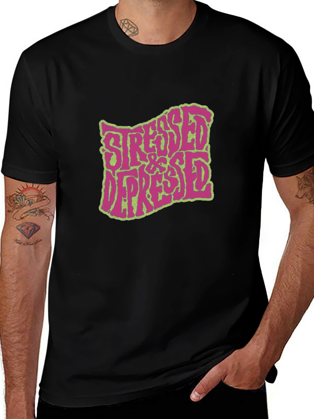 Stressed & Depressed Graphic T-Shirt