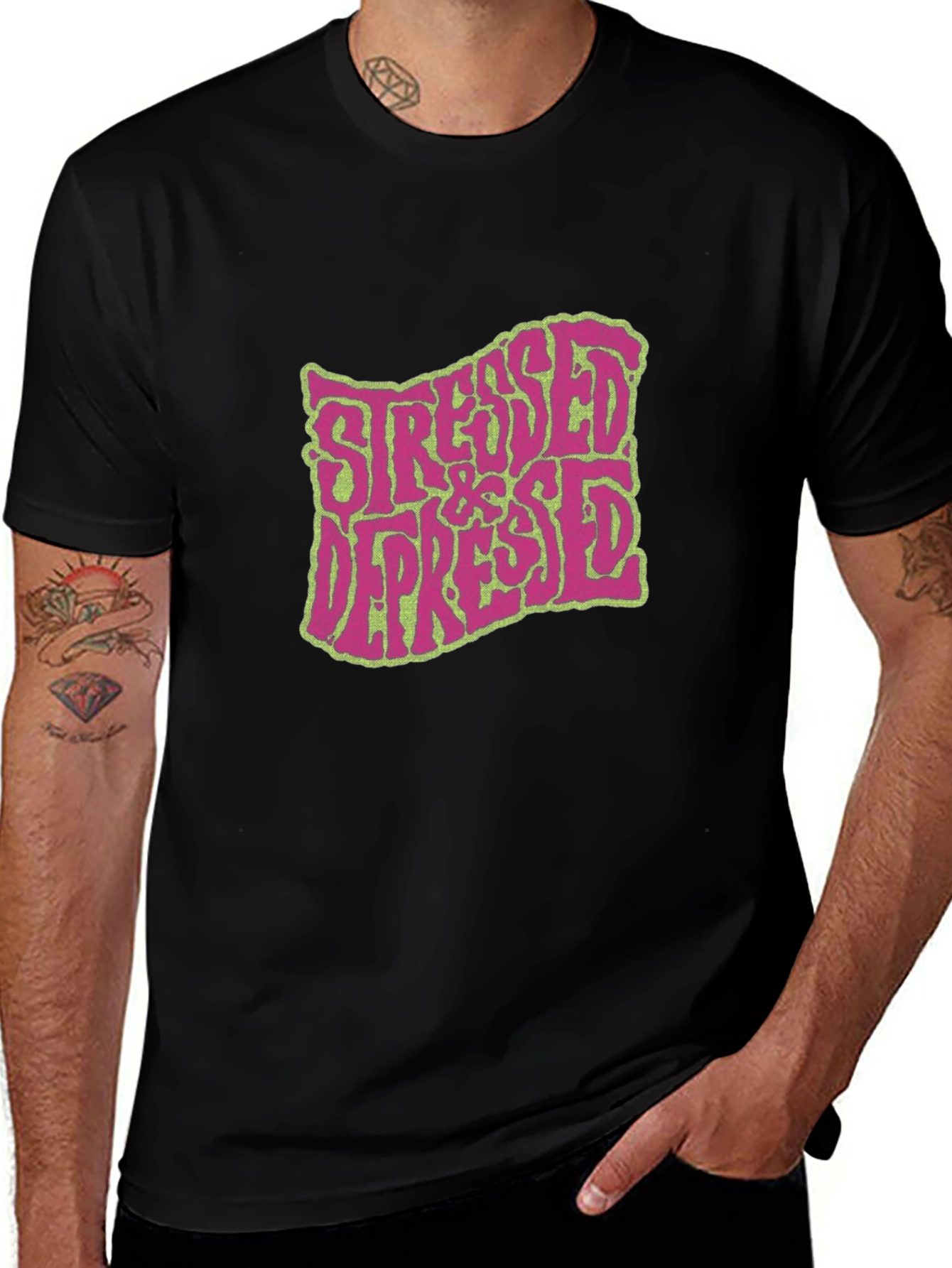 Stressed & Depressed Graphic T-Shirt