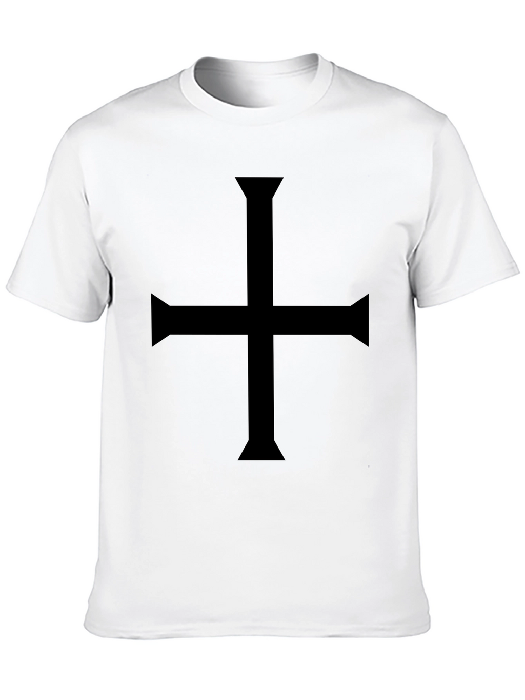 Black Cross T-Shirt - Gothic Symbol Tee