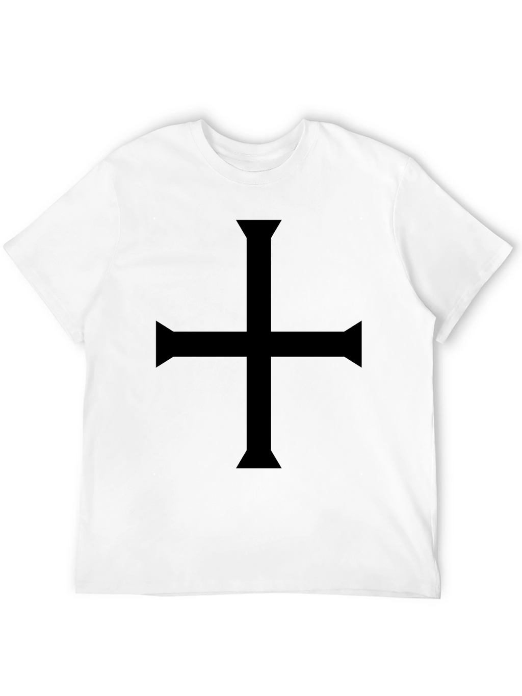 Black Cross T-Shirt - Gothic Symbol Tee