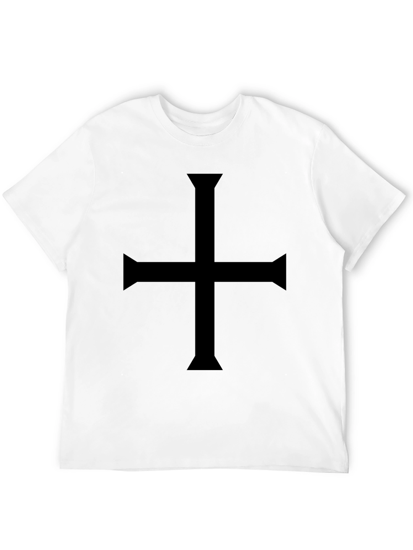 Black Cross T-Shirt - Gothic Symbol Tee