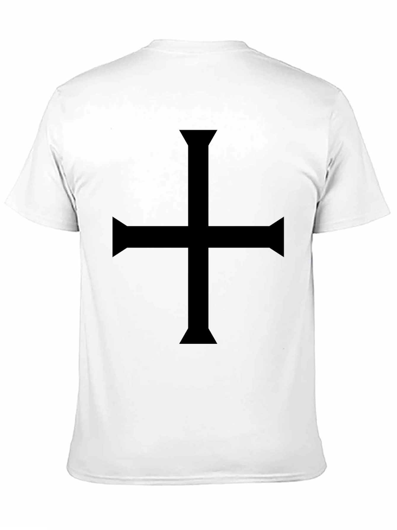 Black Cross T-Shirt - Gothic Symbol Tee