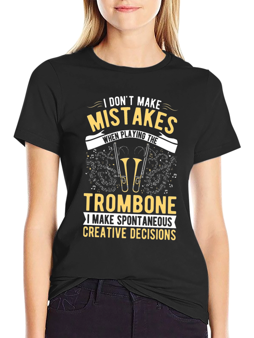 Trombone Player Graphic Tee - Spontaneous Decisions