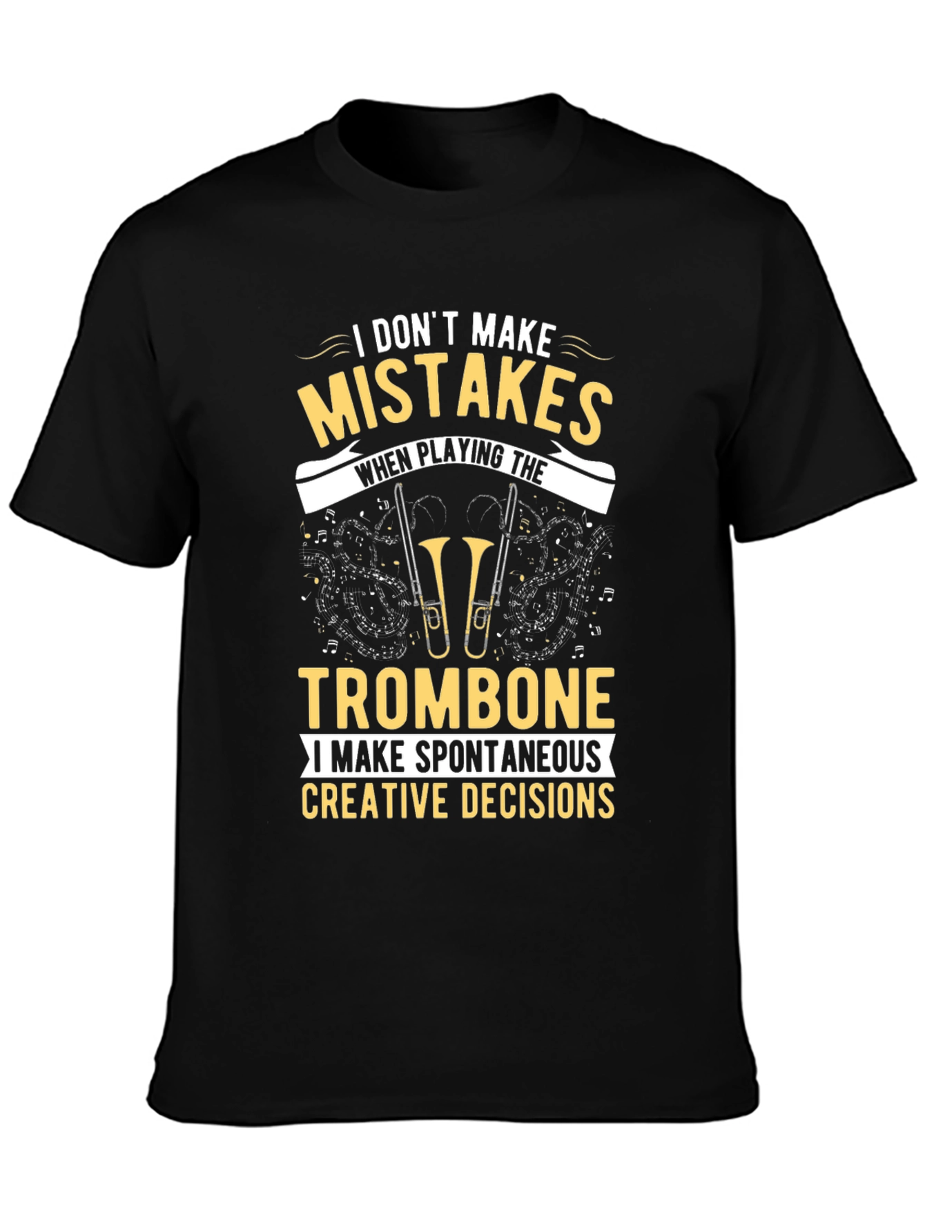 Trombone Player Graphic Tee - Spontaneous Decisions