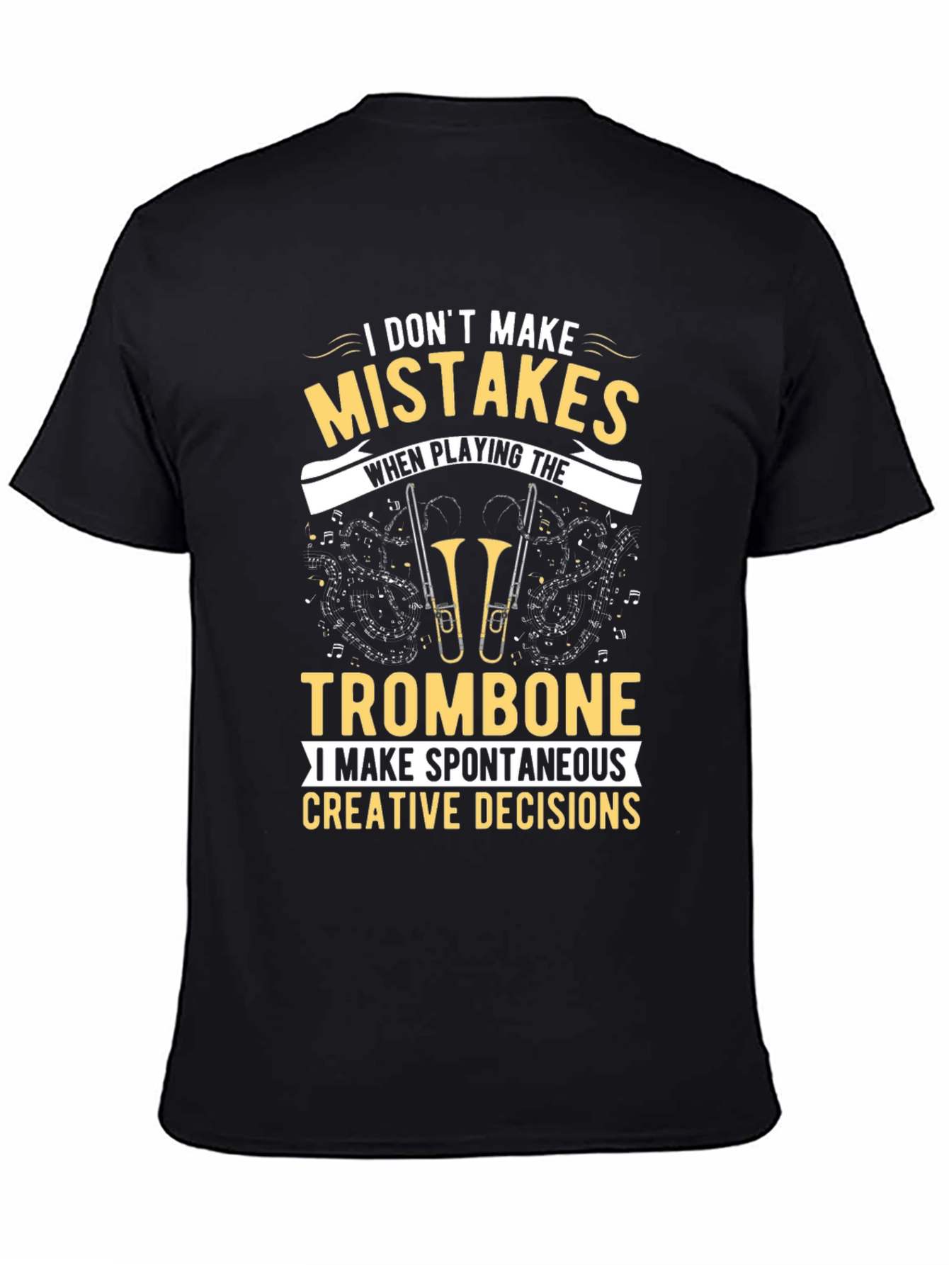 Trombone Player Graphic Tee - Spontaneous Decisions